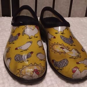 Sloggers Chicken Print Garden Shoes